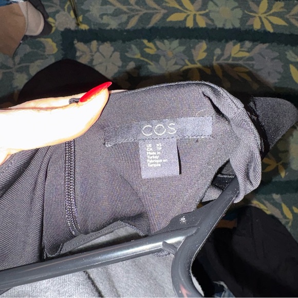 COS Black Longsleeve Maxi Dress XS - Picture 3 of 3